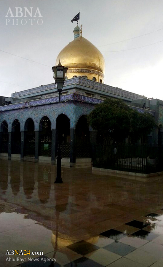 حرم حضرت زینب(س) در هوای بارانی دمشق + عکس