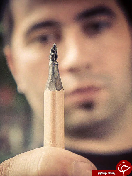 طراحی های زیبا روی نوک مداد +تصاویر