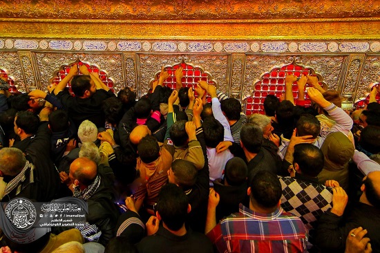 خیل عظیم زائران اربعین حسینی در بارگاه مطهر علوی + تصاویر