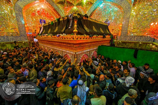 خیل عظیم زائران اربعین حسینی در بارگاه مطهر علوی + تصاویر