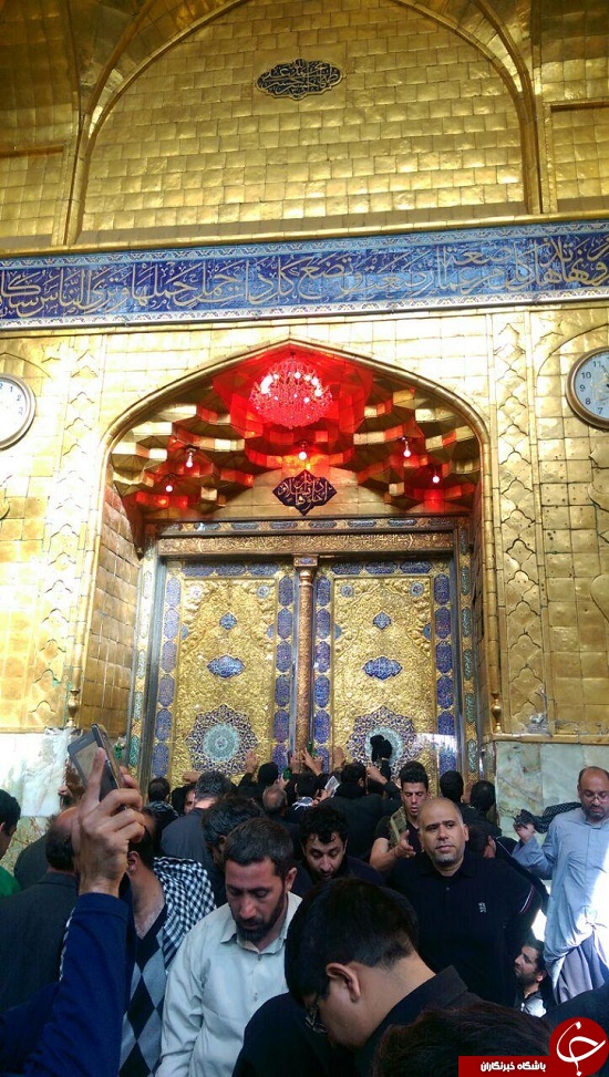 حال و هوای زائران اربعین در حرم شاه علقمه&zwnj;(ع) + فیلم و تصاویر