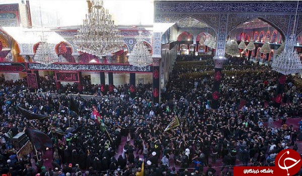 مراسم عزاداری زائران حسینی در اربعین +تصاویر
