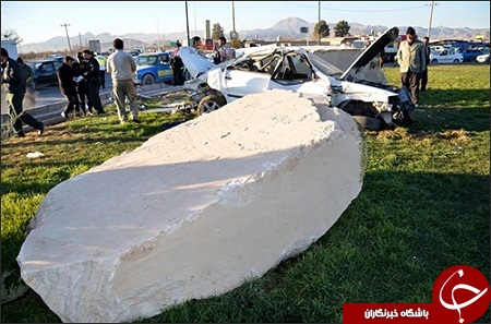 سنگی که مامور راهنمایی و رانندگی را به کام مرگ کشاند+ عکس
