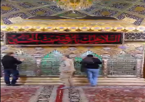 زیارت حرم حضرت رقیه در قرق مدافعان حرم + فیلم