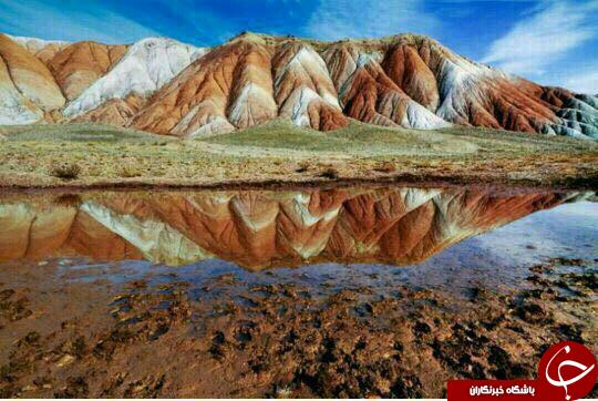 آلاداغ لارزیباترین کوه های رنگی درتبریز+تصاویر