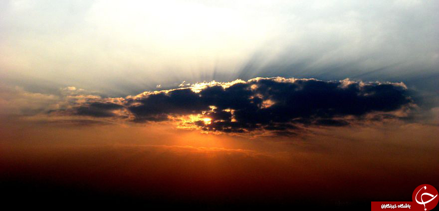 آسمان رنگی + عکس