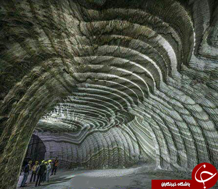 نمایی از معدن شگفت انگیز نمک در مكزيك