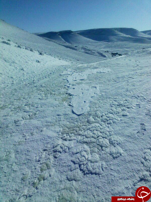 تصاویر زیبایی از روستای باش قشلاق در زمستان