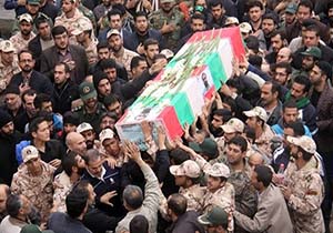 تشییع پیکر شهید علي نوروزي،جانباز ۷۰ درصدمشهدی