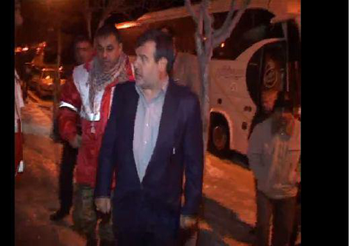 بازدید استاندار قزوین از وضعیت اسکان افراد گرفتار در برف