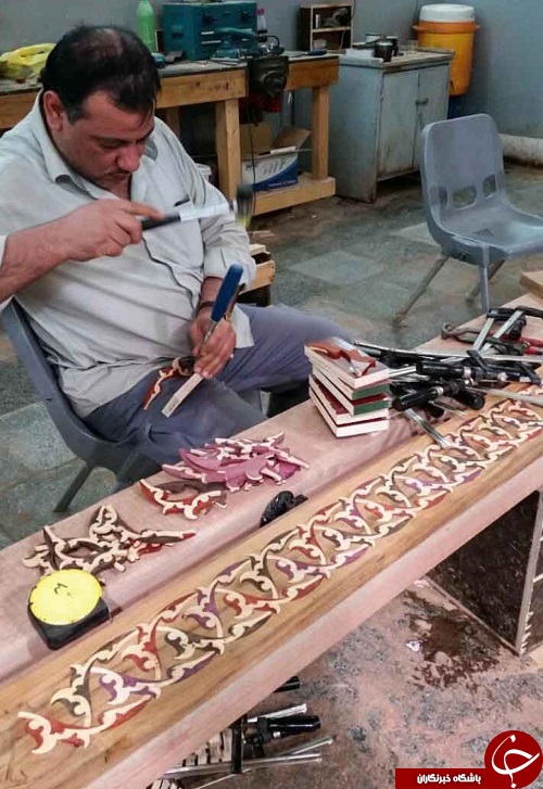 اتمام ساخت منبت&zwnj;کاری ضریح جدید حضرت عباس(ع) + تصاویر