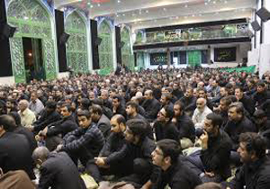 مراسم سوگواری و عزاداری در حسینیه ثارالله کرمان