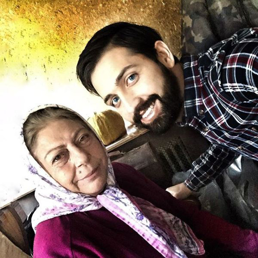 سلفی محسن افشانی با ملكه سينمای ایران + عکس