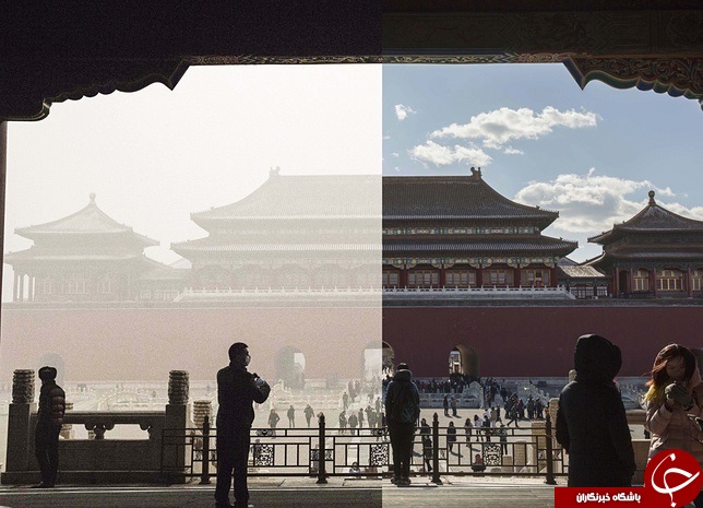 پکن در پس آلودگی + عکس