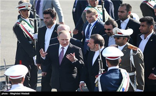 لحظات ورود پوتین به تهران