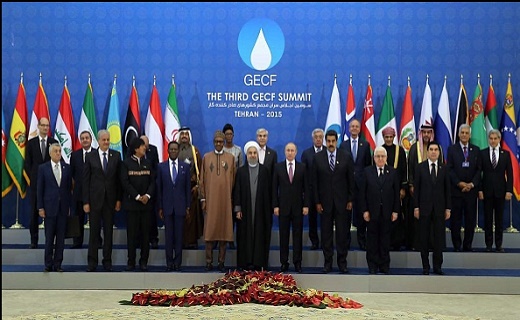 سران 9 کشور صادر کننده گاز عکس یادگاری گرفتند