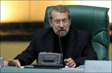 "لاریجانی" در مراسم عزاداری بیت "ابوالفضل قربانی" شرکت کرد