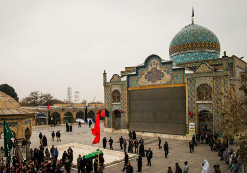 مردم قزوین در سوگ امام هشتم + تصاویر