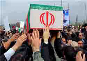 تشییع پیکر مطهر یک جانباز شهید در کرمان