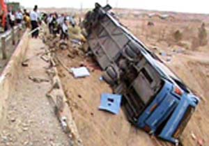 واژگونی یک دستگاه اتوبوس در جهرم،۳۶ مصدوم