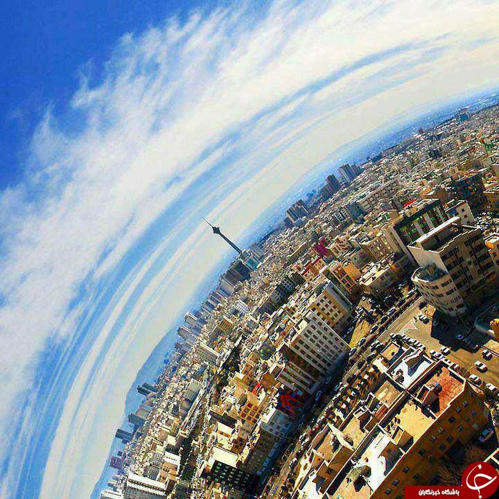 تصویری خلاقانه ازبرج میلاد