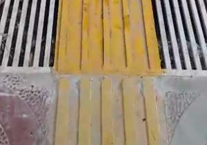 چاله دیگری که شهروندخبرنگار پر کرد / مسیر ویژه نابینایان هموار شد + فیلم