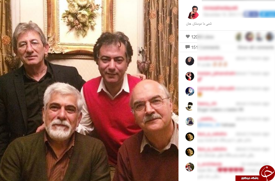دوستان پیشکسوت عرصه هنر در کنار محمد رضا هدایتی + اینستاپست