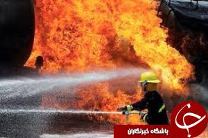 مغازه لباس فروشی در حریق