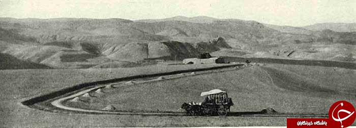 نمایی ازجاده تهران-رشت در 100 پیش