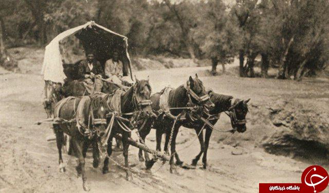 نمایی ازجاده تهران-رشت در 100 پیش
