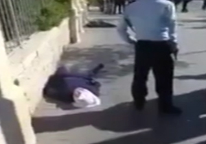 صحنه شهادت دختر فلسطینی + فیلم