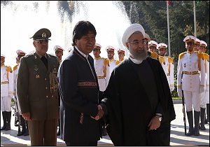 استقبال رسمی روحانی از رئیس&zwnj;جمهور بولیوی