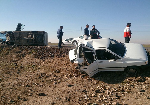 حادثه رانندگی در قزوین +تصویر