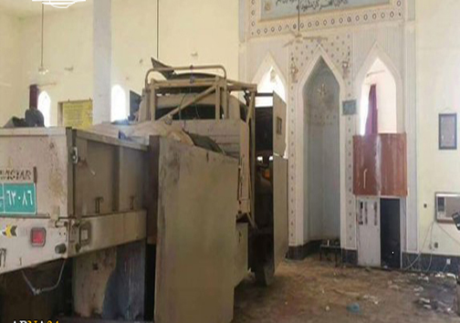 مسجدی که مخفیگاه داعشیان شد+ عکس