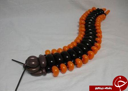تصاویر مجسمه های زیبا و جالب از جنس بادکنک