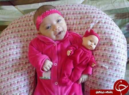 شباهت جالب وباورنکردنی بچه ها به عروسک هایشان+عکس