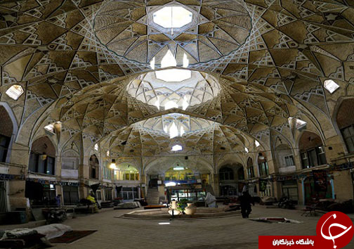 تیمچه بزرگ بازار قم دارای بزرگترین سقف ضربی ایران + تصاویر