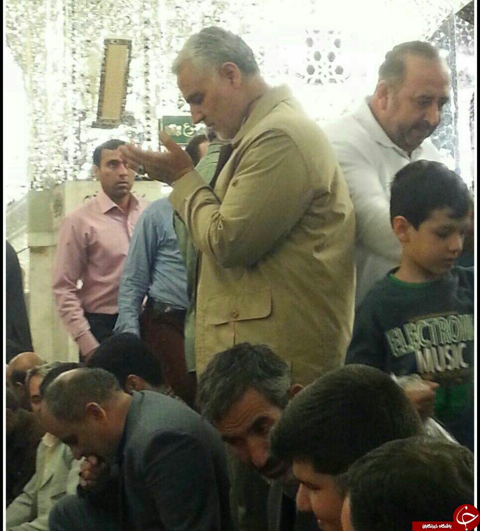 سردار سلیمانی مهمان امام رضا (ع) شد+ عکس