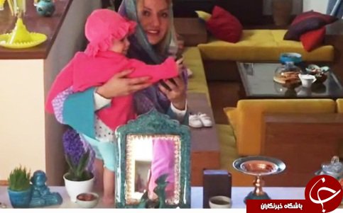 مهناز افشار و همسرش در کنار سفره هفت سین + عکس
