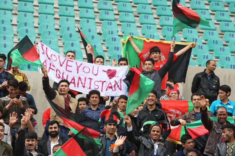 گزارش تصویری حضور هواداران تیم افغانستان در ورزشگاه تختی