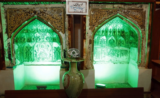 محراب ۳۰۰ ساله مسجد مقدس جمکران+تصاویر محراب ۳۰۰ ساله مسجد مقدس جمکران+تصاویر
