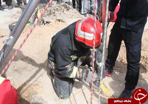 فوت کارگر مقنی در اثر گازگرفتگی در چاه + تصاویر