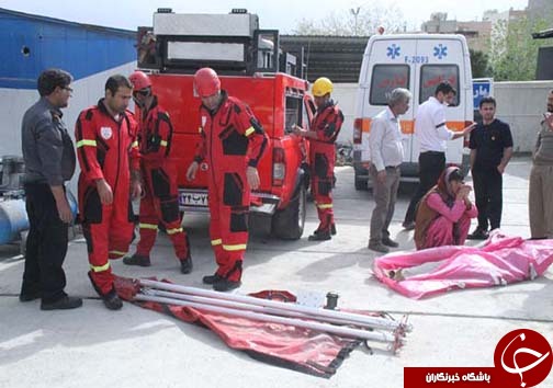 فوت کارگر مقنی در اثر گازگرفتگی در چاه + تصاویر