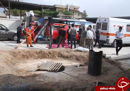 فوت کارگر مقنی در اثر گازگرفتگی در چاه + تصاویر