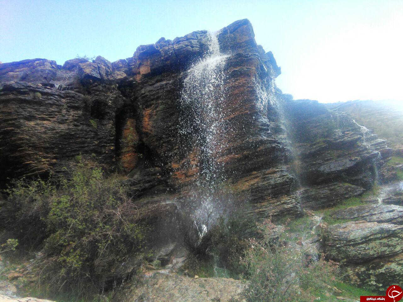 آبشار زیبای تنگی&zwnj;ور در روستای پالنگان + تصاویر