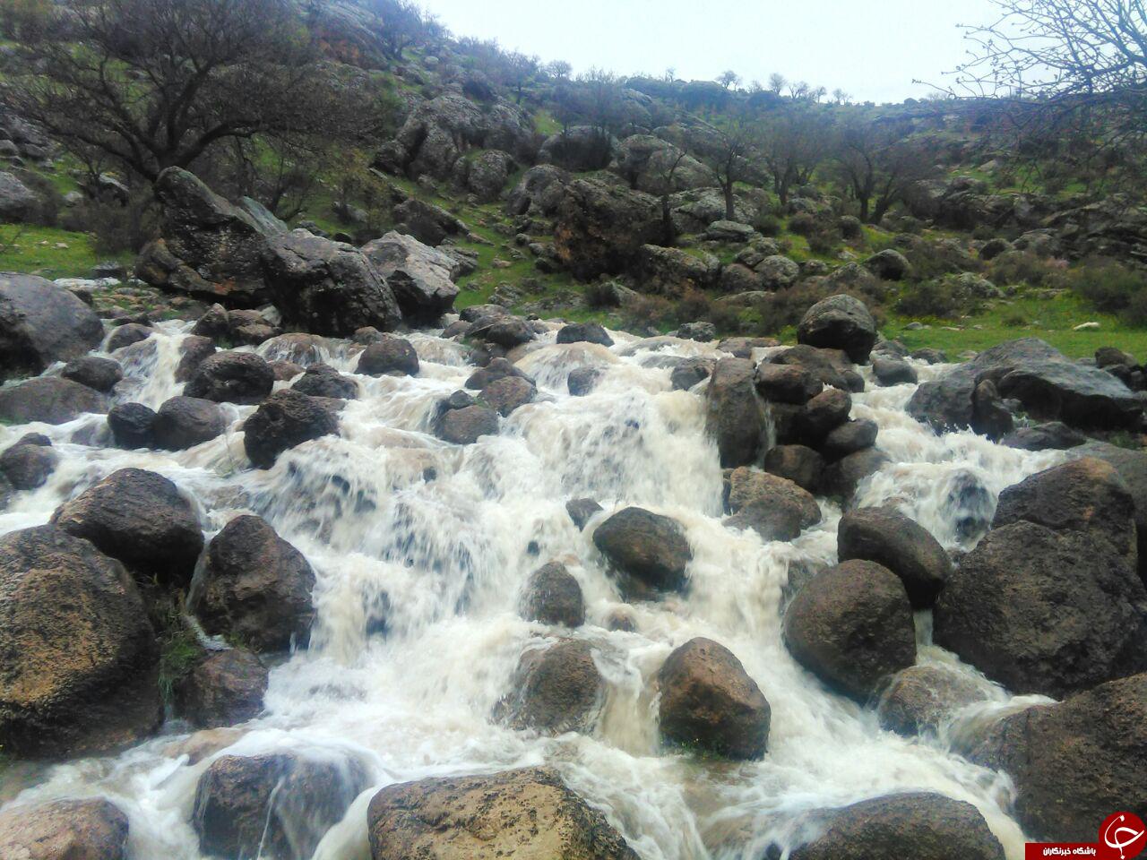 آبشار زیبای تنگی&zwnj;ور در روستای پالنگان + تصاویر