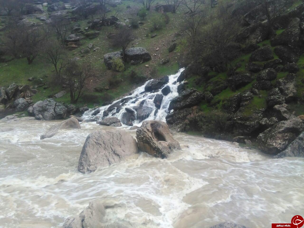 آبشار زیبای تنگی&zwnj;ور در روستای پالنگان + تصاویر