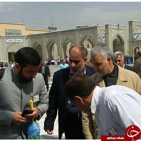 ژنرال در میان زائران امام رضا(علیه السلام)