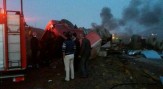 واژگونی یک دستگاه تریلی هوو در گناباد