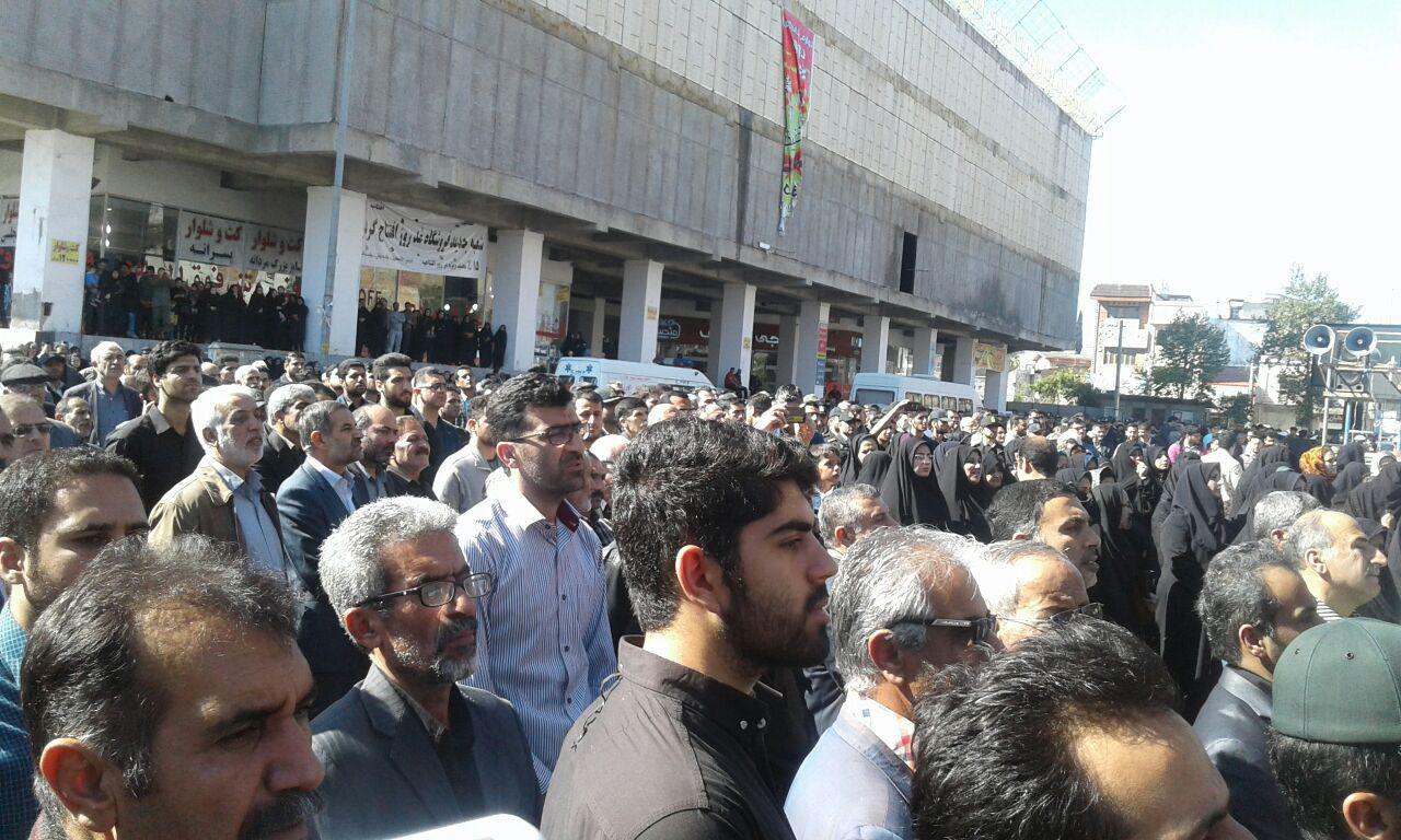 تشییع پیکر شهید در قائم&zwnj;شهر+ تصاویر
